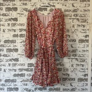 Boutique Timeless Floral  long sleeve dress…great for Easter
